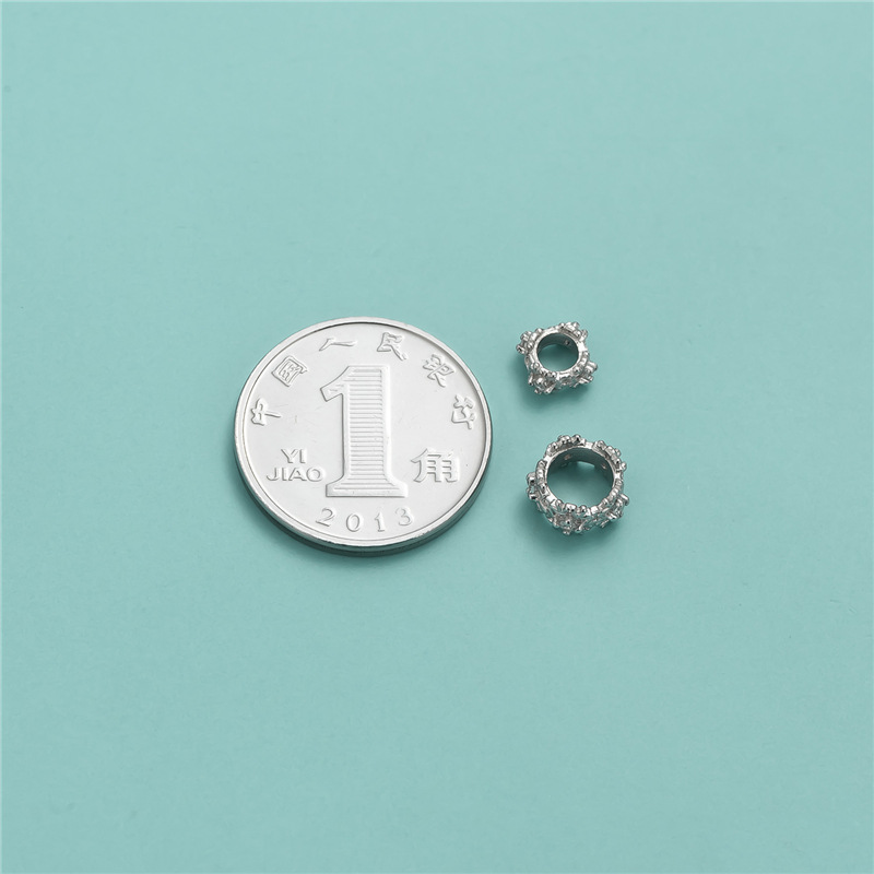 real platinum plated 5.2x2.9mm, hole 3mm