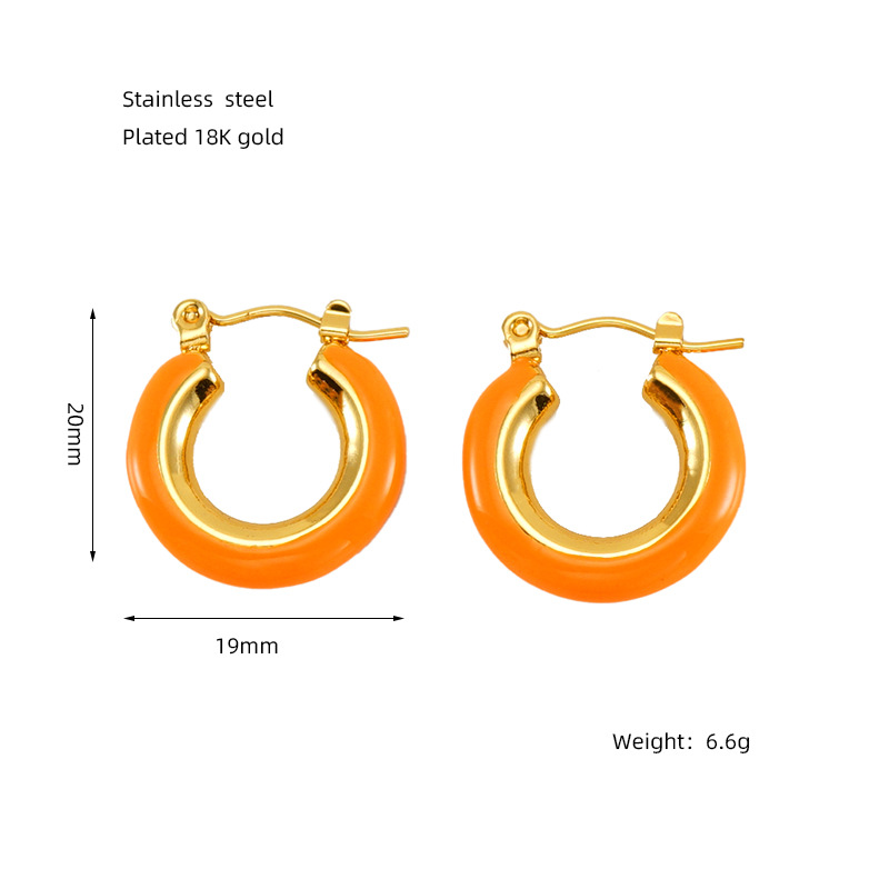 ZYG1292-orange earrings