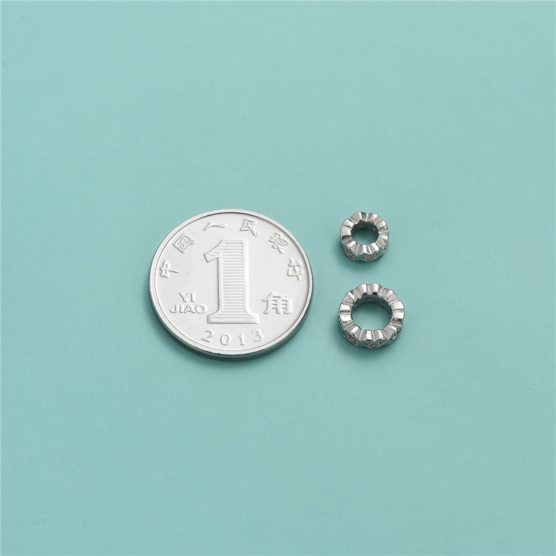 real platinum plated 5.5x2.5mm, hole 3mm
