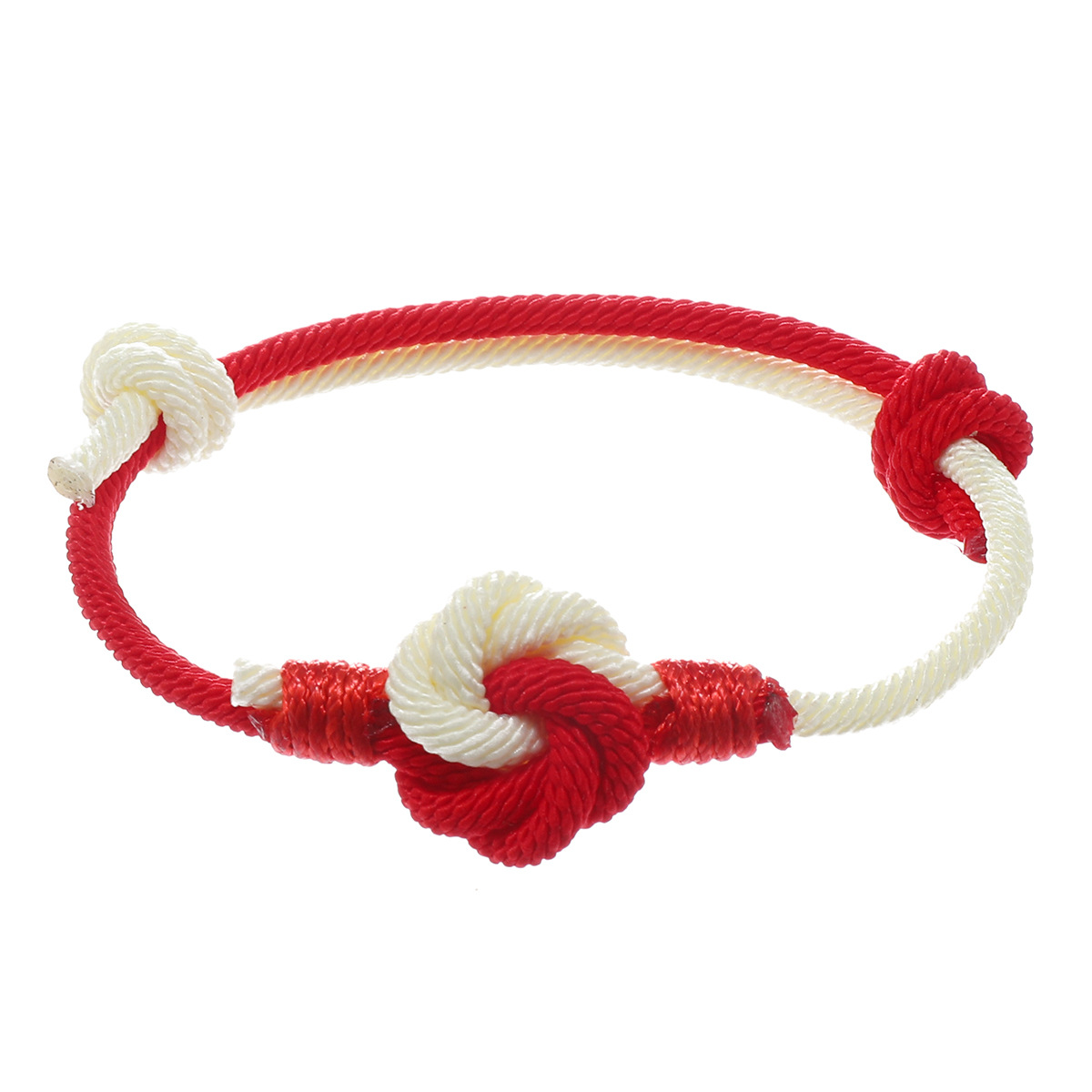 Red + beige (Mandala knot)