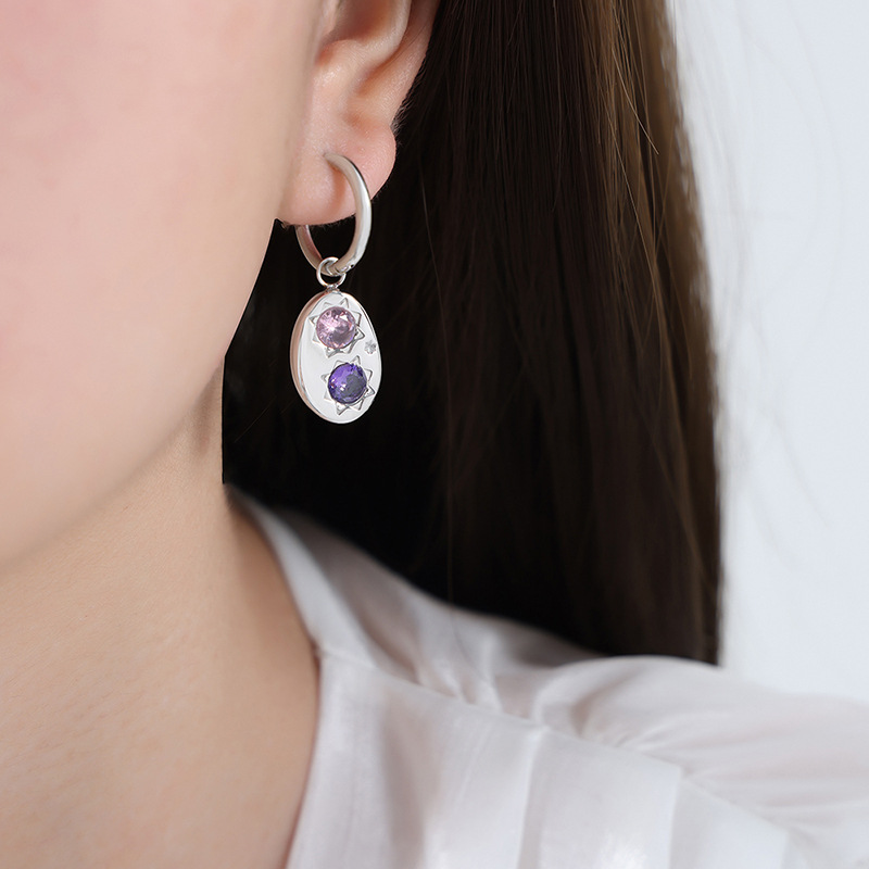 1:Steel earrings