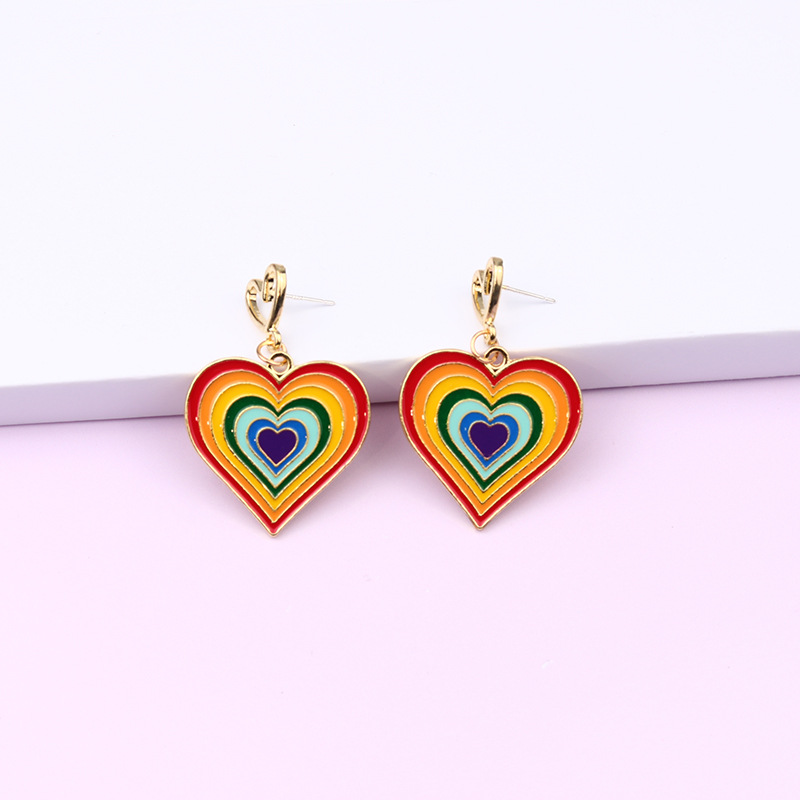 1:Multi-layer rainbow heart