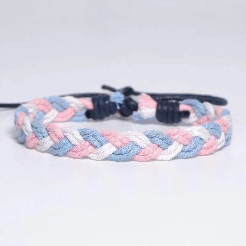 Small size pink, white and blue