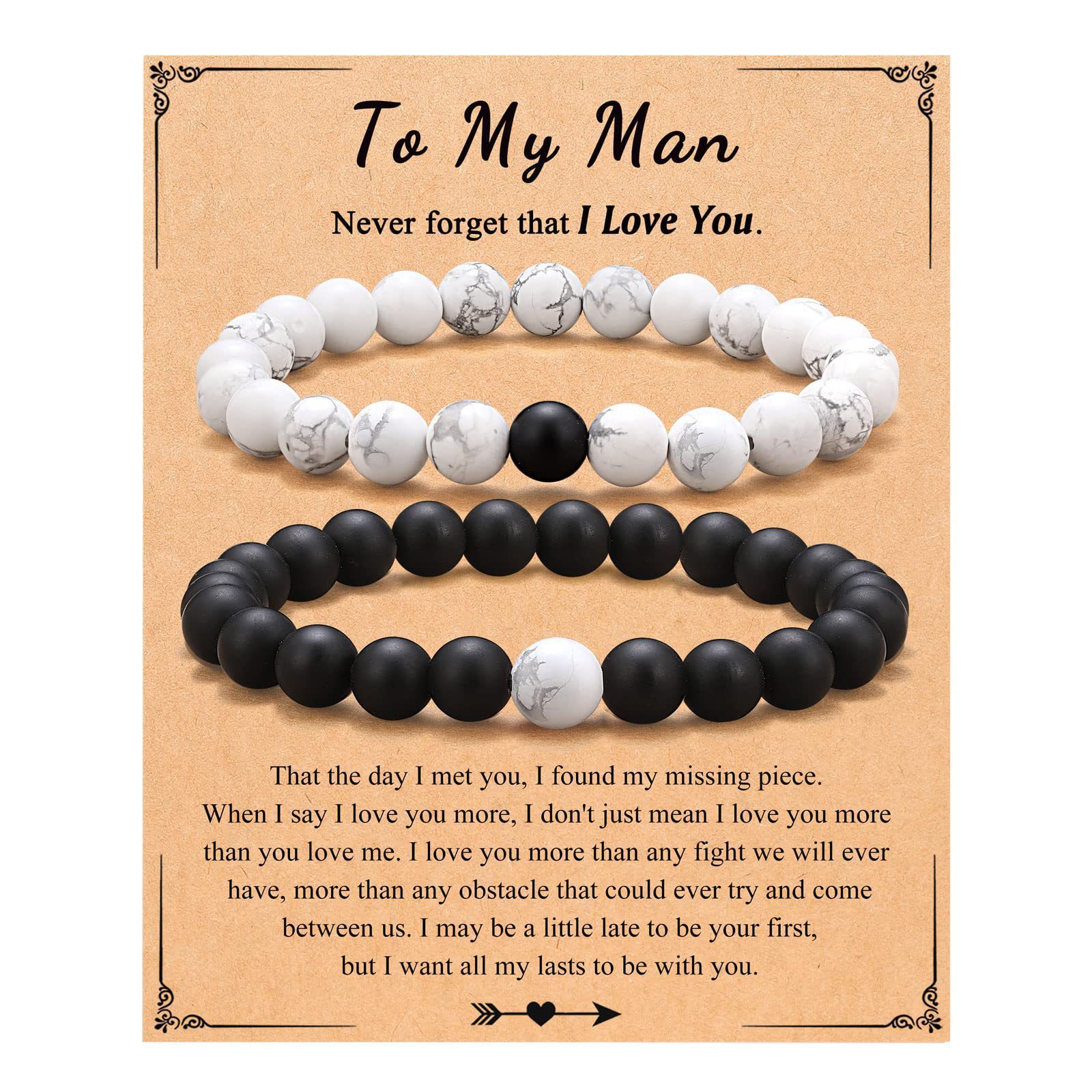 Black and white set and Man card