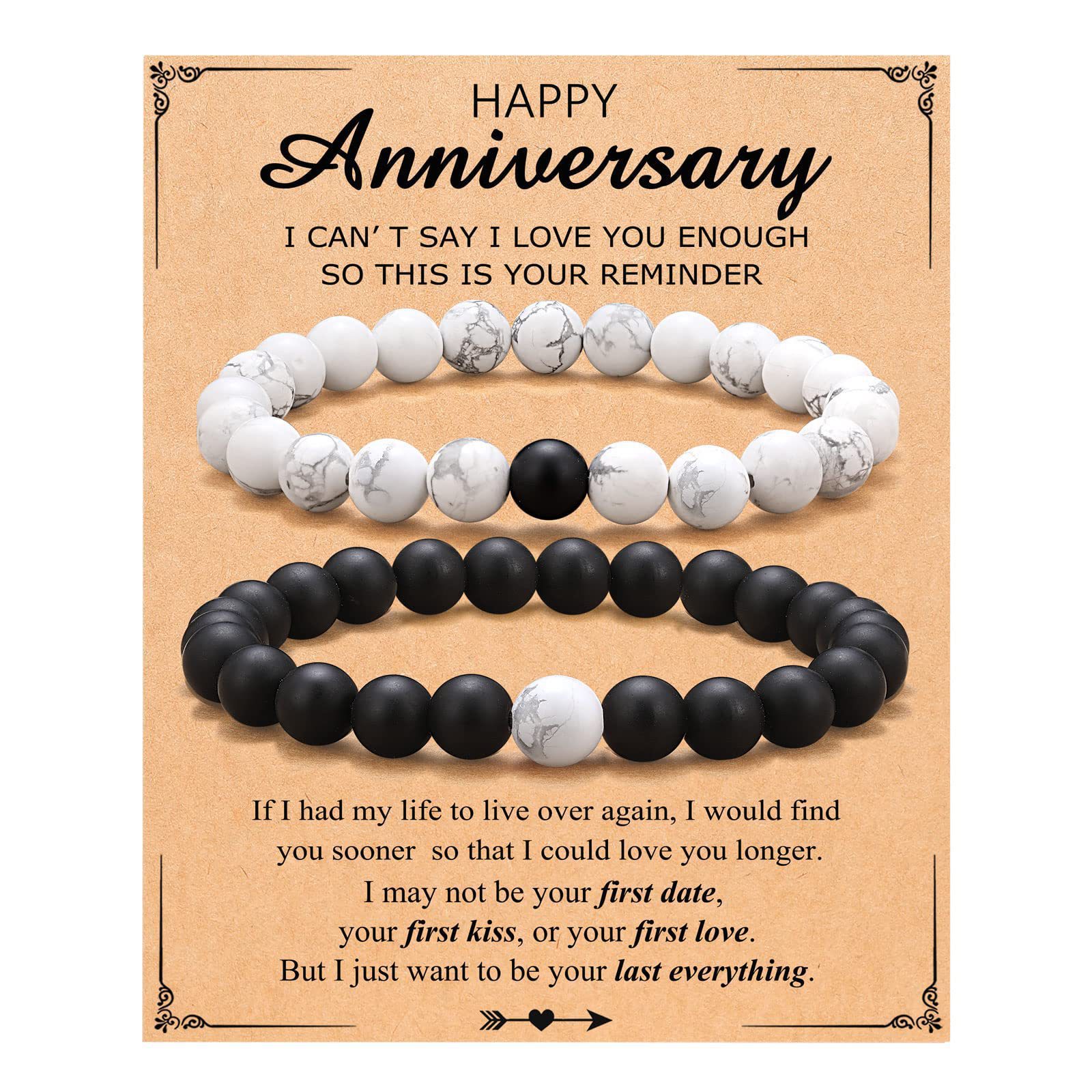 Black and white set and Anniversary card
