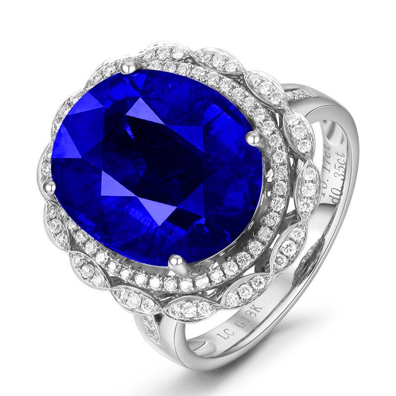 3:White gold deep blue diamond