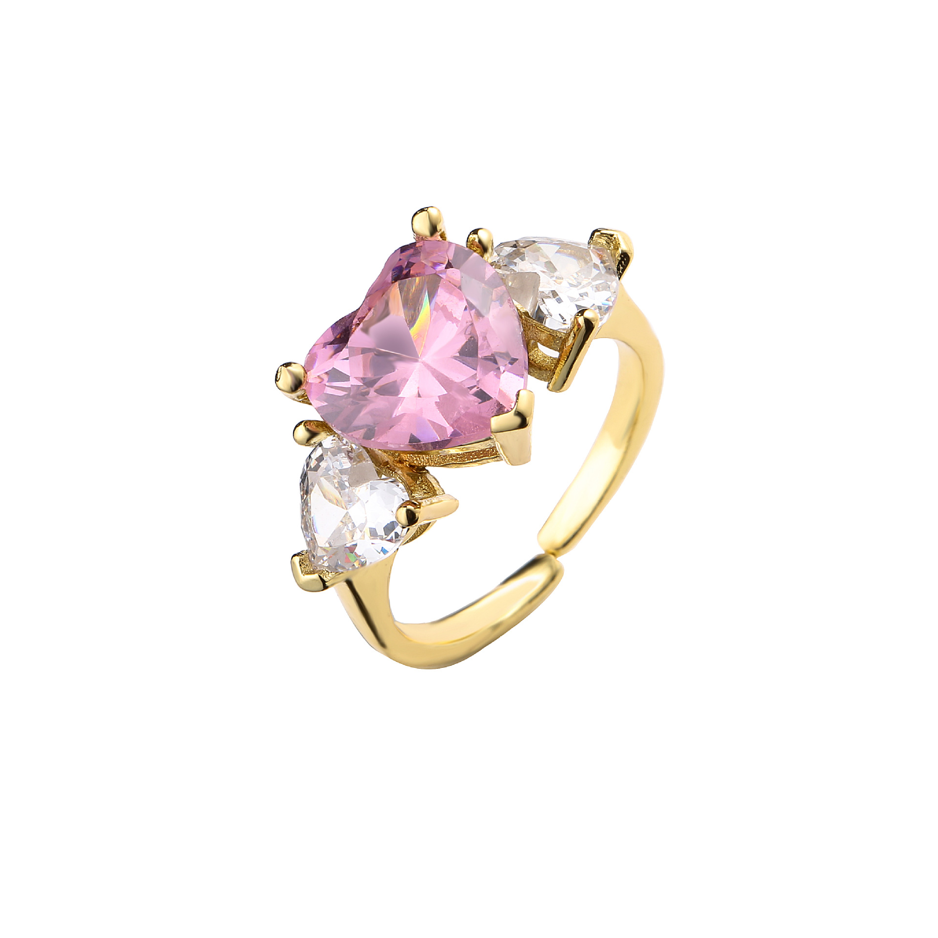 Gold Pink White Diamond 1