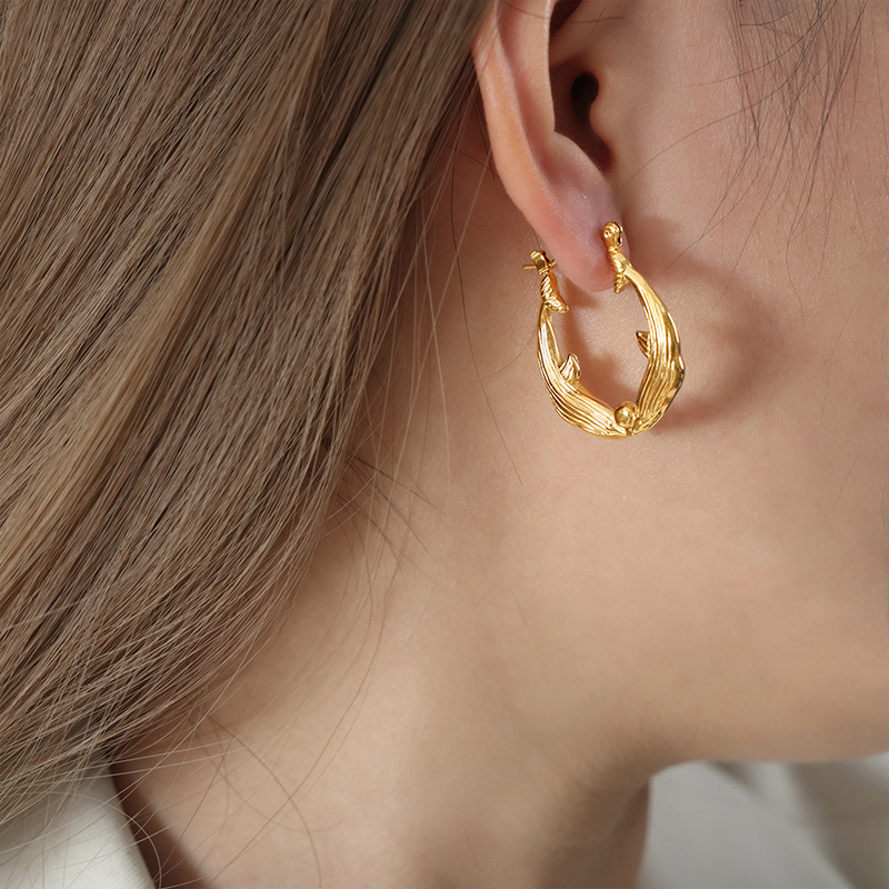 Golden earrings