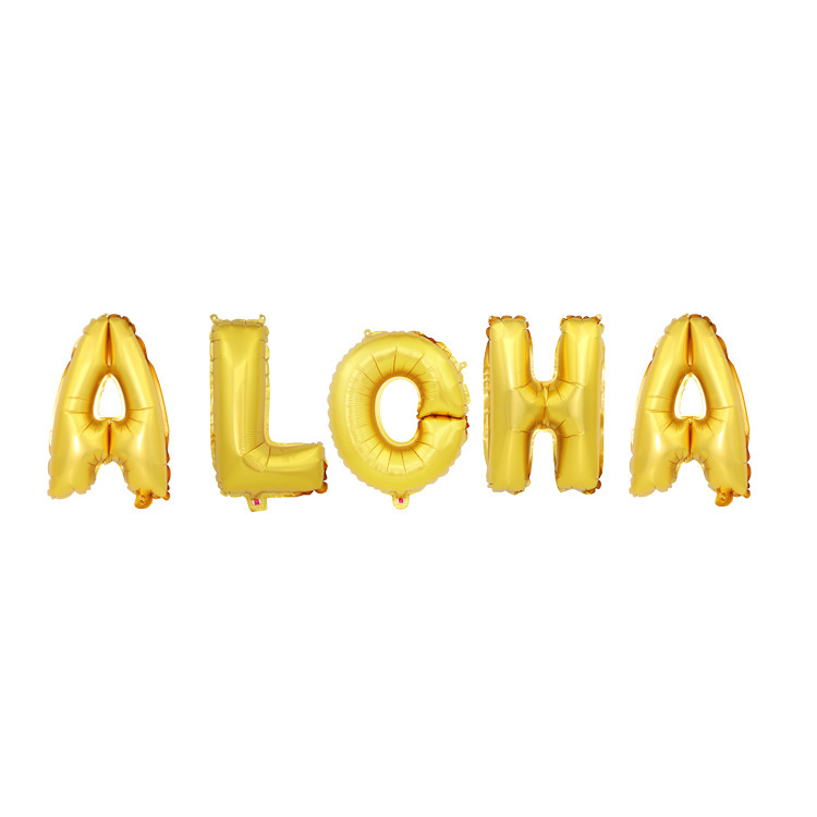 16 inches-gold Aloha