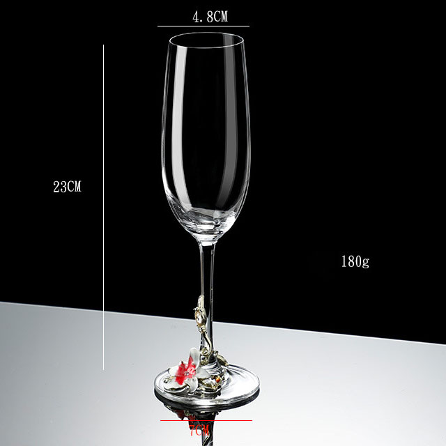 220ML powder half-color regular champagne glass