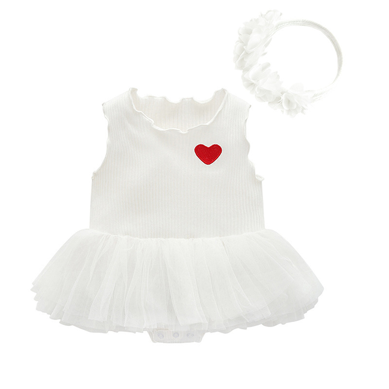 White 7073 sleeveless princess dress