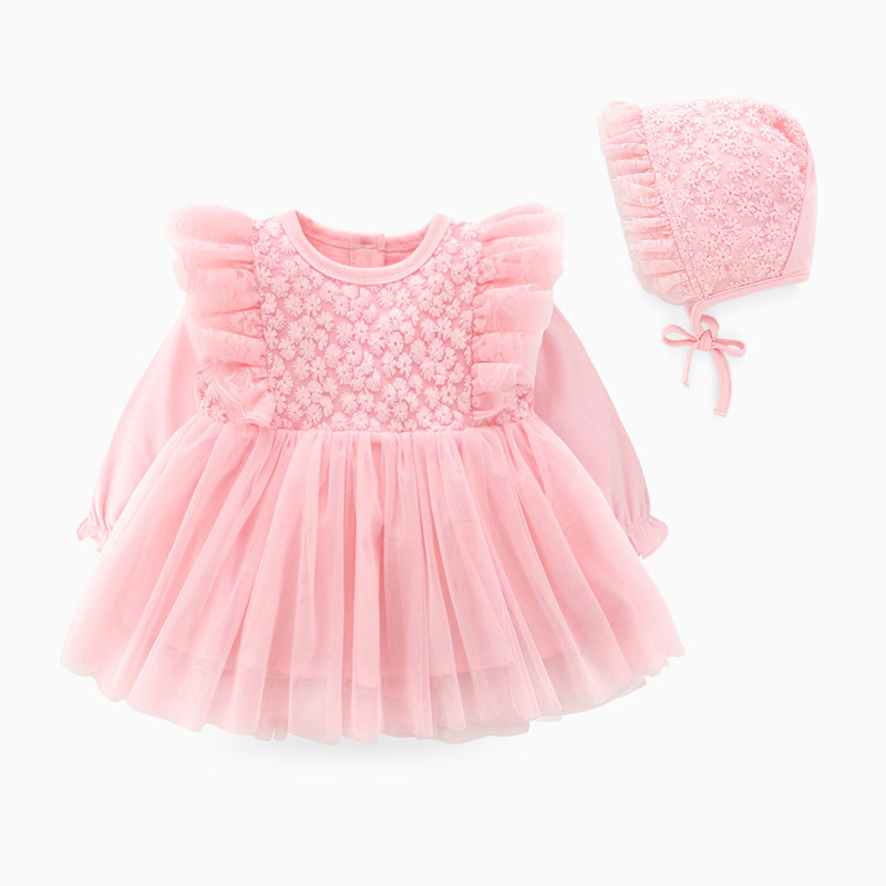 Pink Q8329 dandelion dress