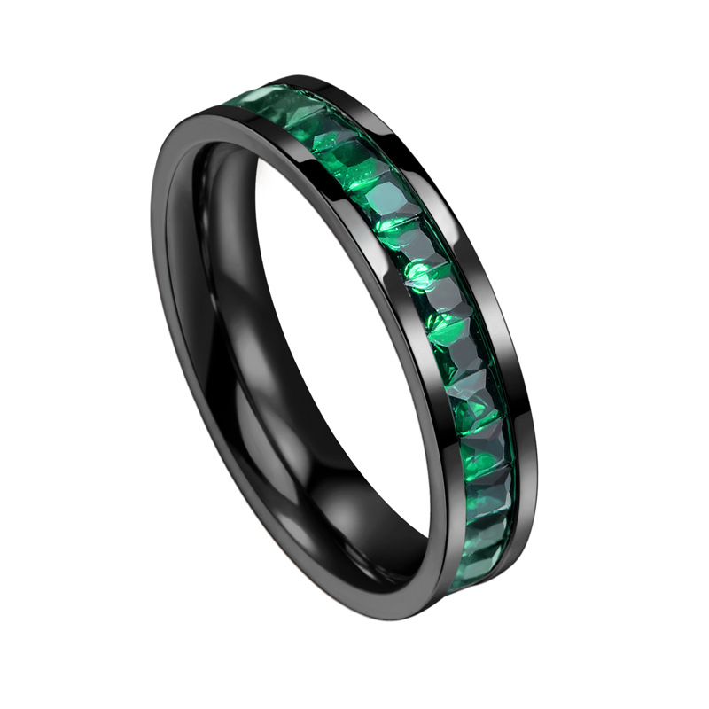 Black   green diamond