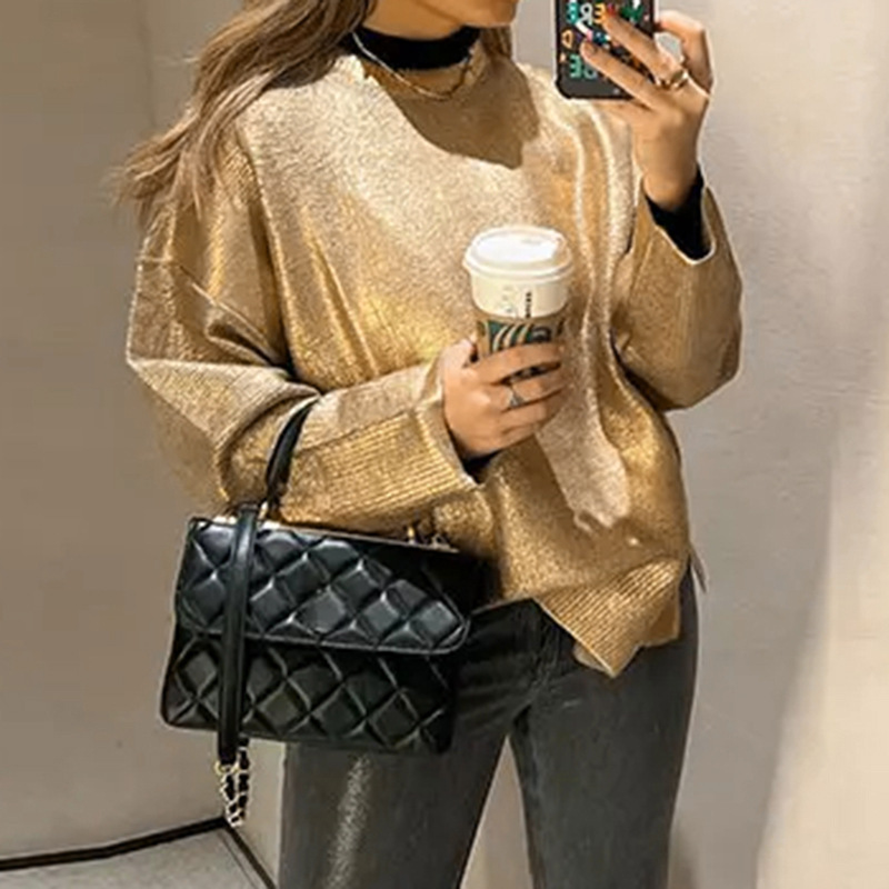 Hot gold sweater