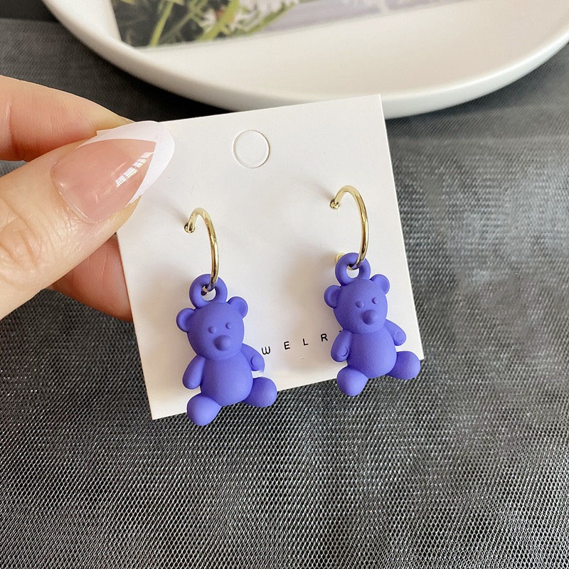 Small C  Bear earrings 3.8cm