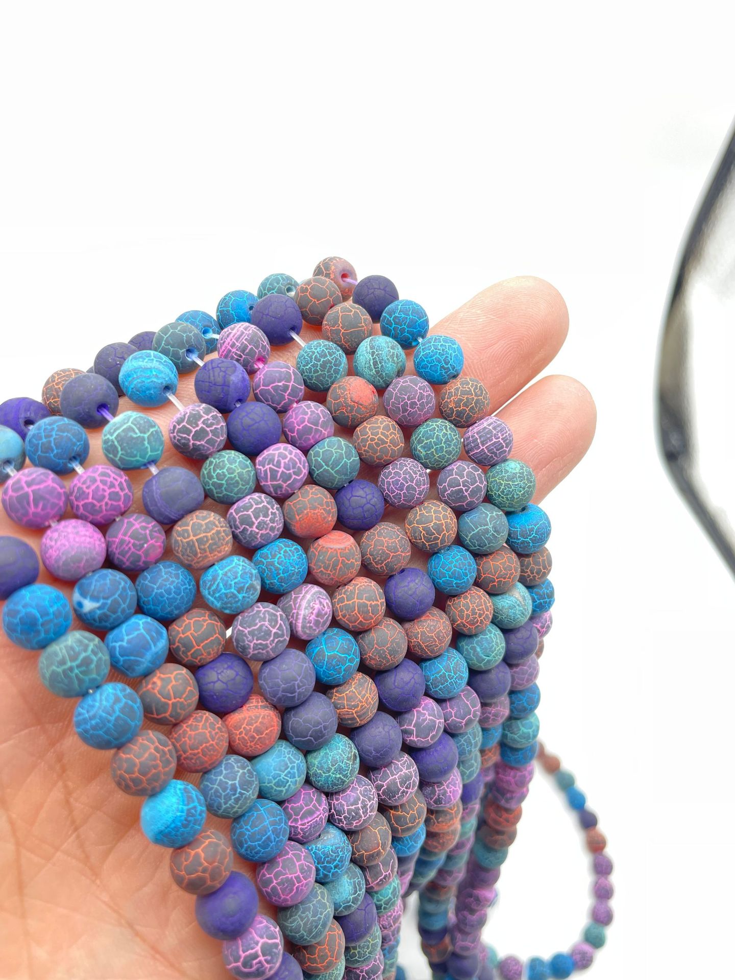 multi-colored 6mm / about 60 pieces of a string