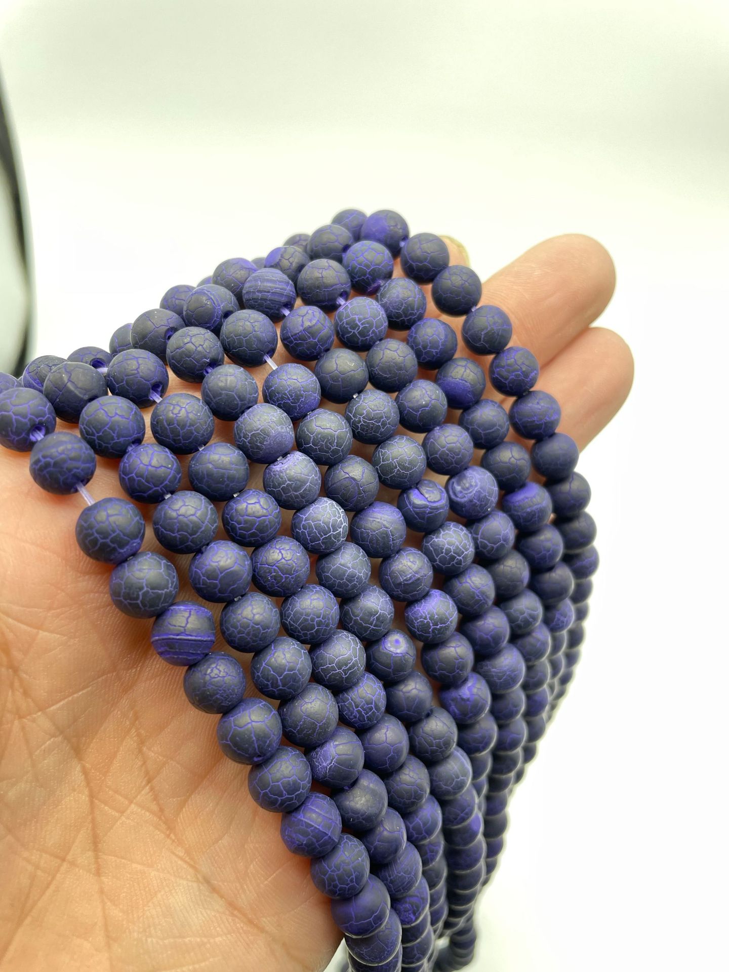 purple 6mm / about 60 pieces of a string