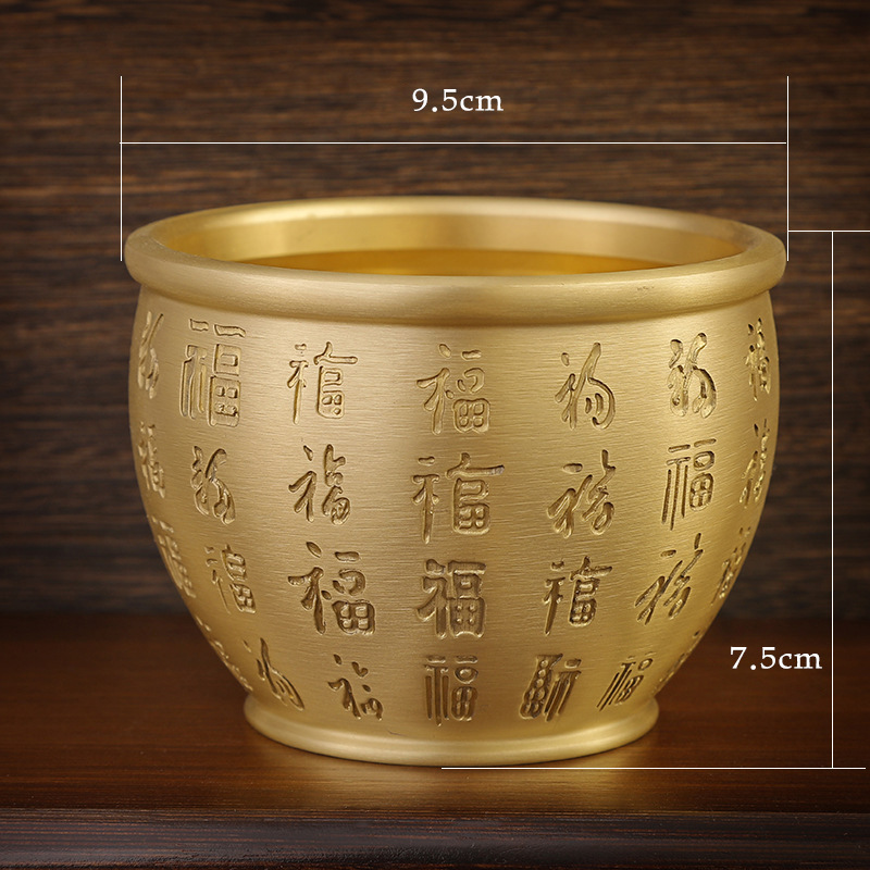 9.5CM red Baifu jar