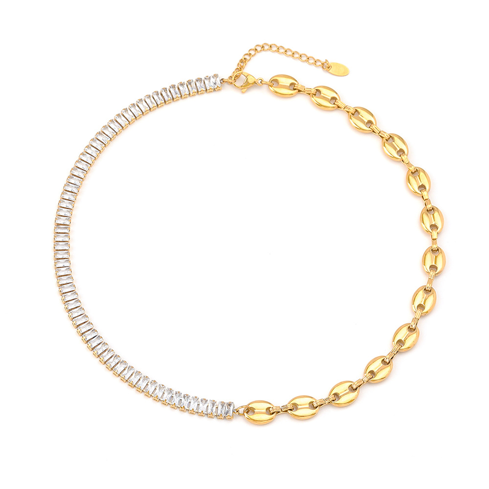 1:Gold ( necklace 40cm tail chain 5CM )