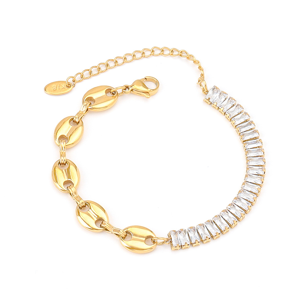 Gold ( bracelet 15cm tail chain 5CM )