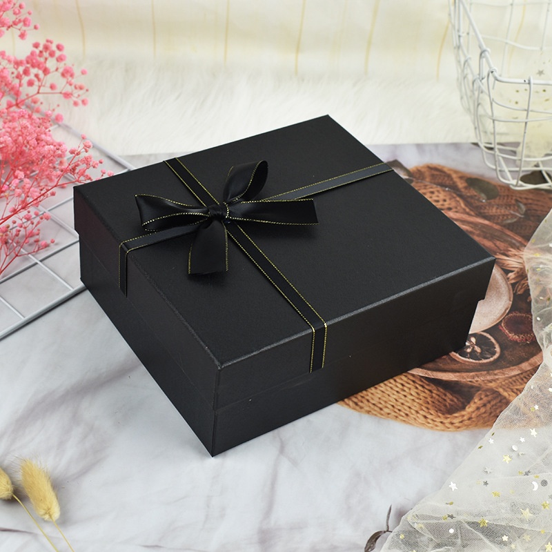 Mysterious black gift box