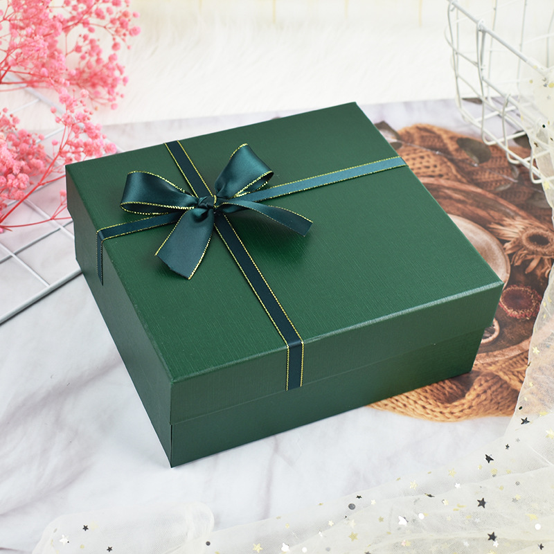 Olive green gift box