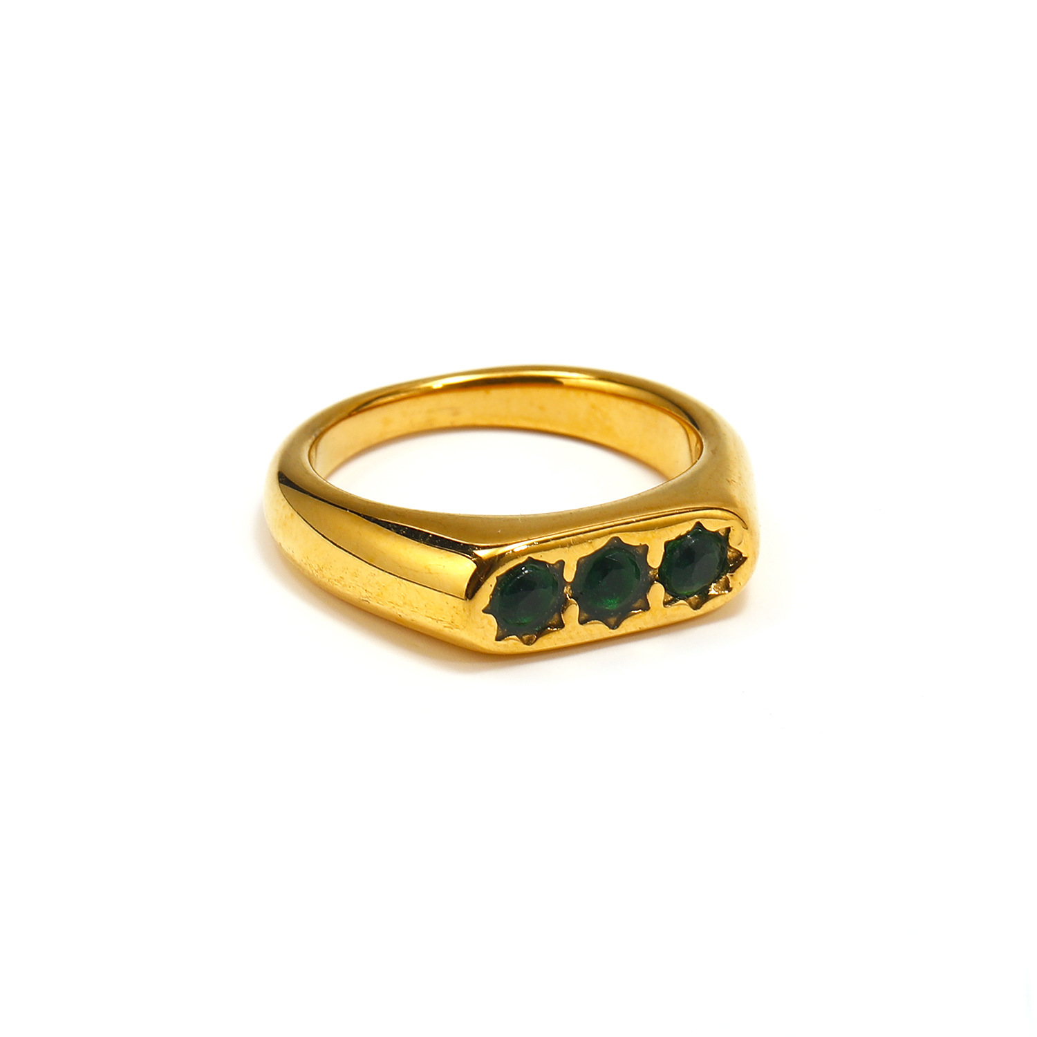 Gold green diamond 6