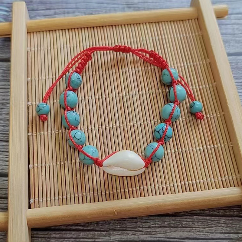 Red rope blue turquoise