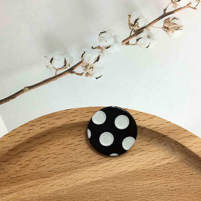 White dots on black background