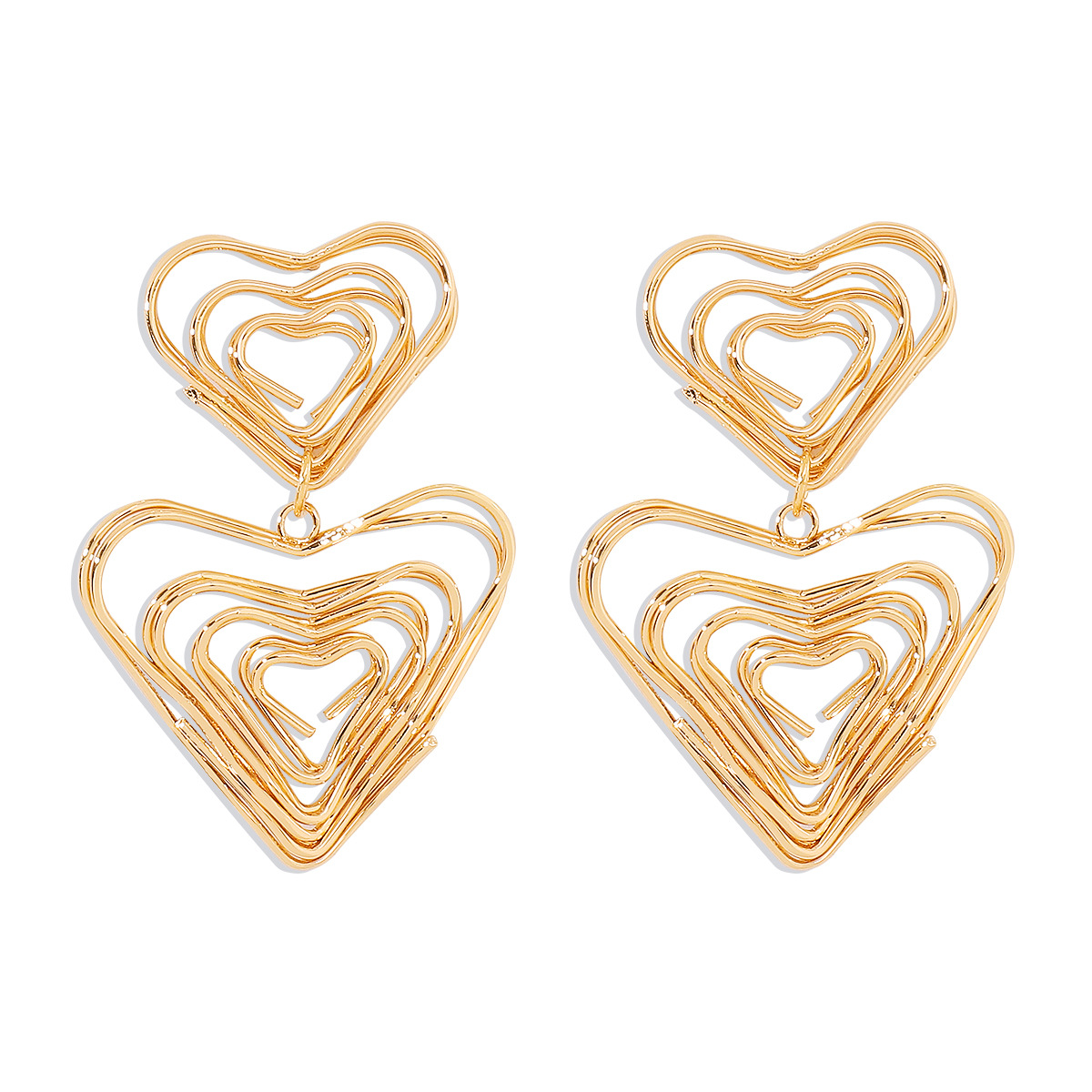 Double hearts - Gold
