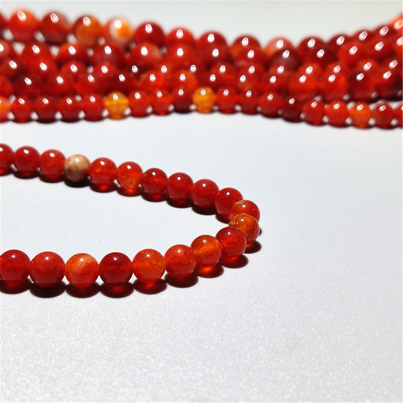 Red agate 6mm(about 60 PCs)