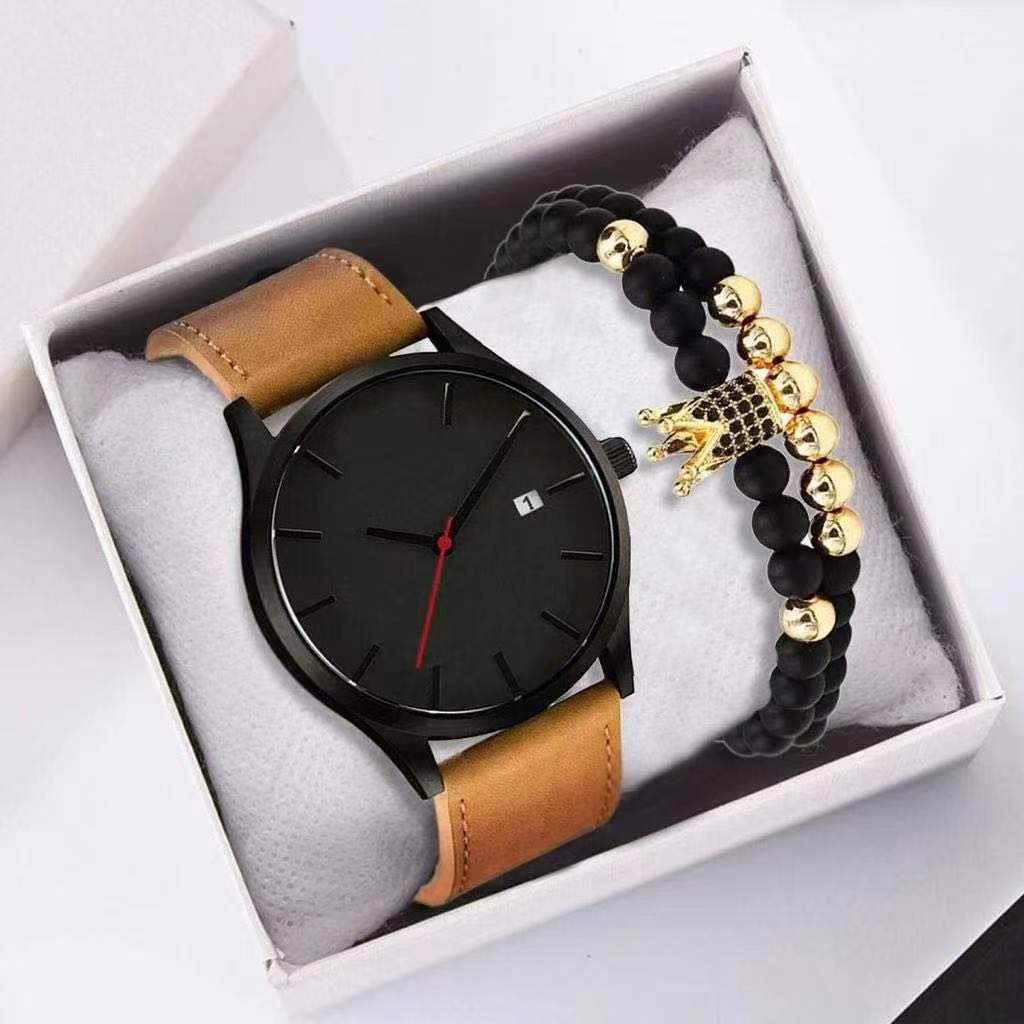 D  watch, bracelet and box