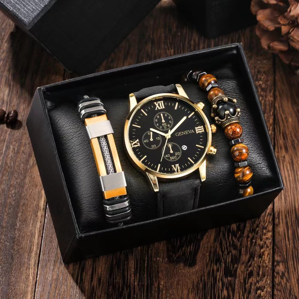 A watch, bracelet and box