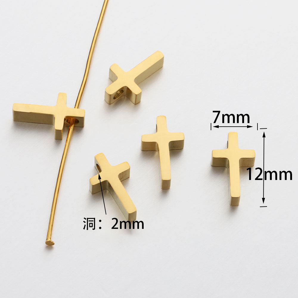 Gold cross 12mm