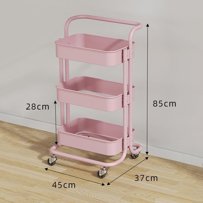 3 layer thick carbon steel handrail pink