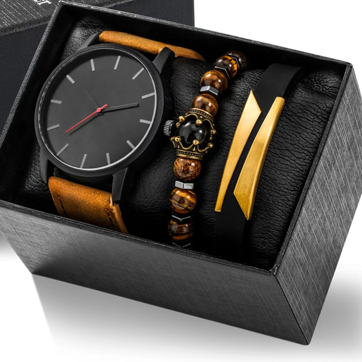 F  watch, bracelet and box