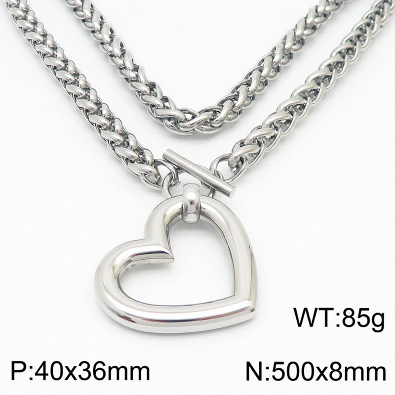 Steel necklace KN235527-Z