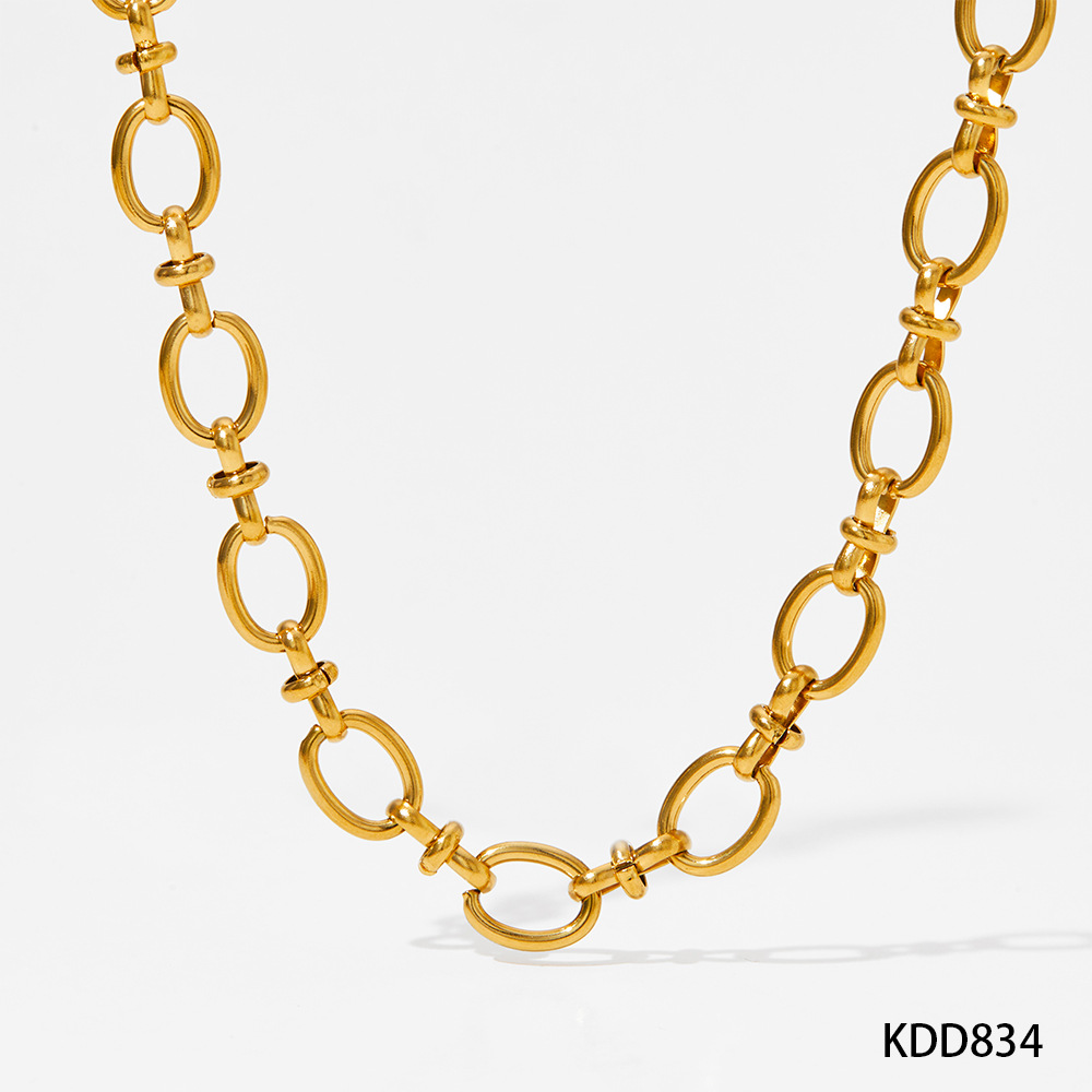1:Gold necklace 41cm tail chain 6cm