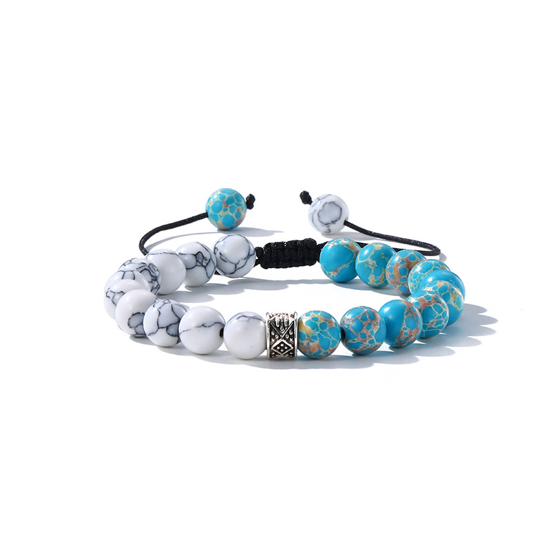 11:White turquoise   Blue Imperial stone