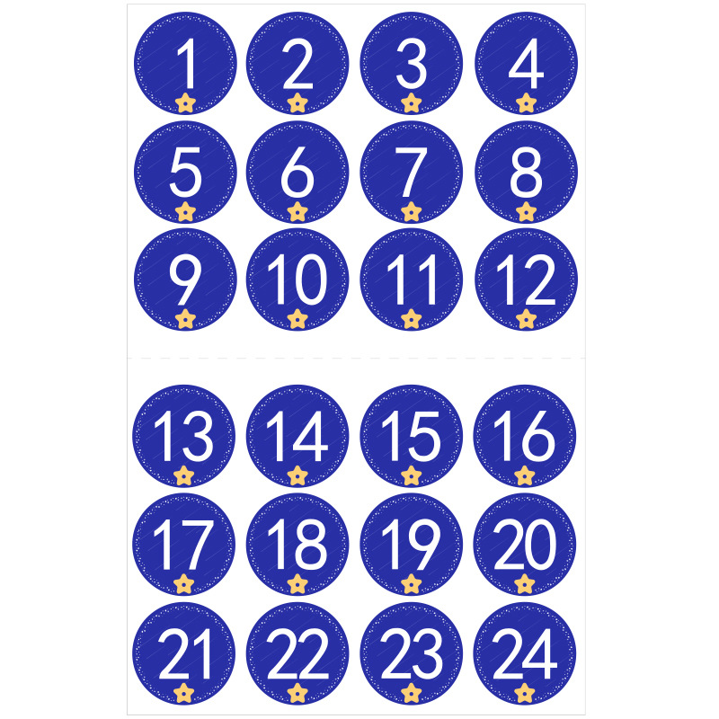 4:Blue number