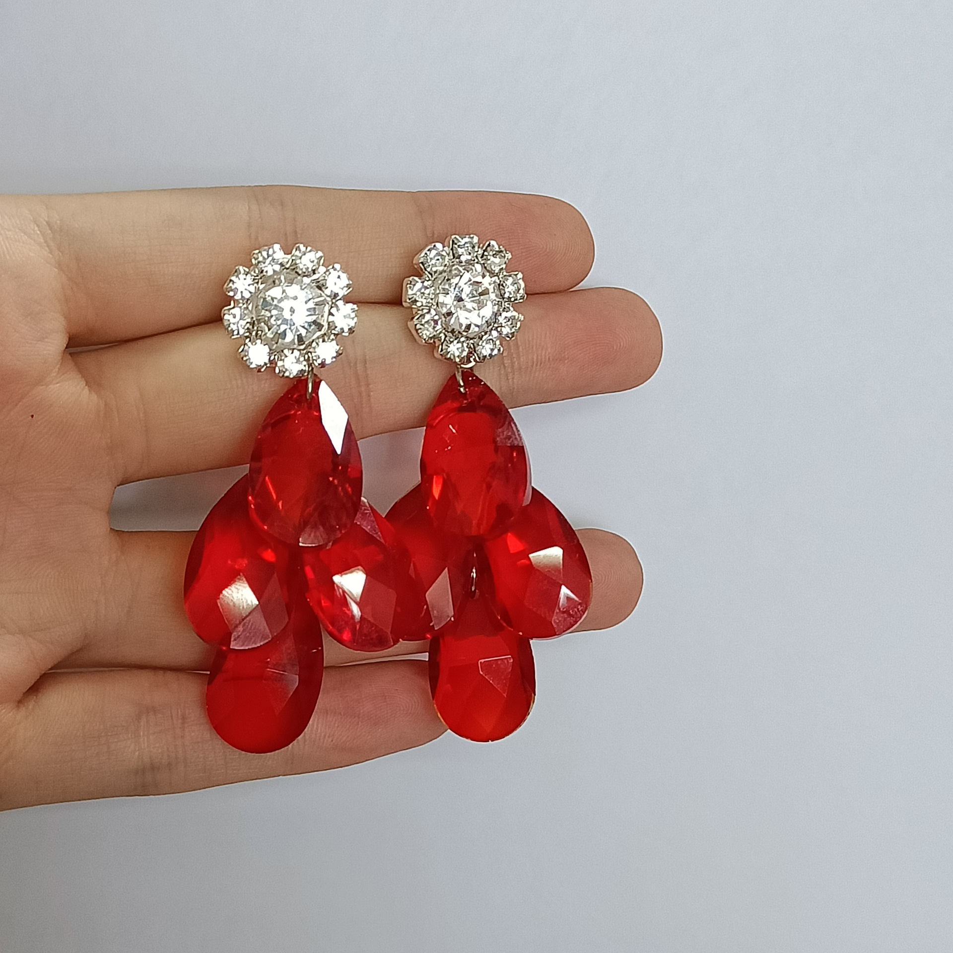 Red cushion ear clip