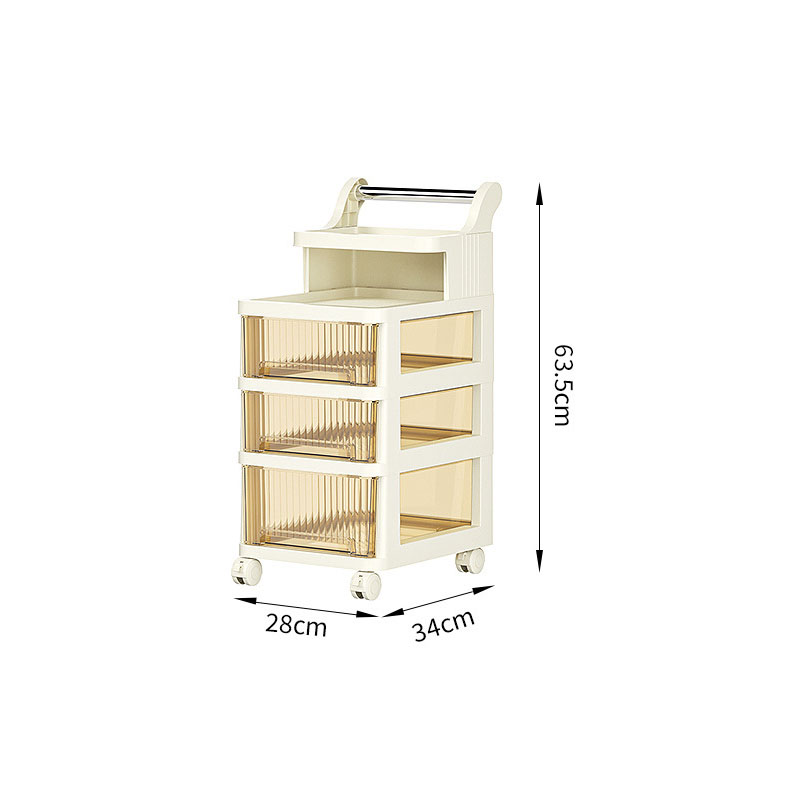 Transparent drawer [ 28 width ] short five floors