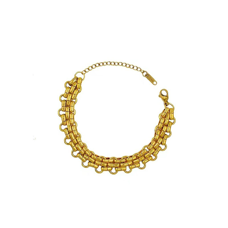 Gold bracelet 16cm tail chain 5cm