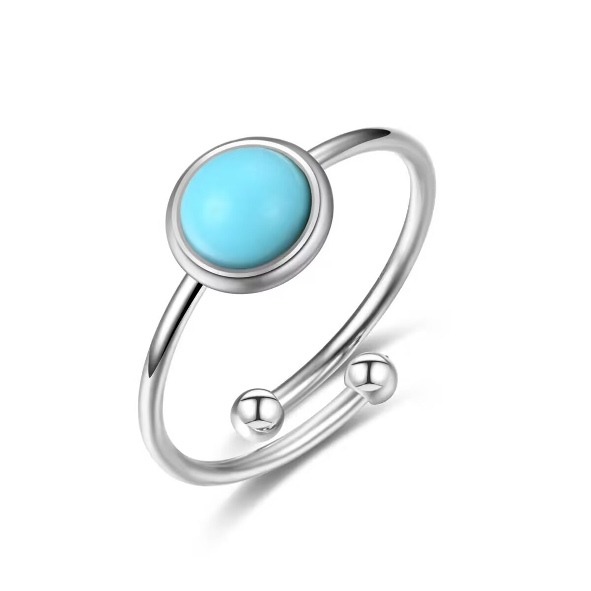 Silver - blue turquoise