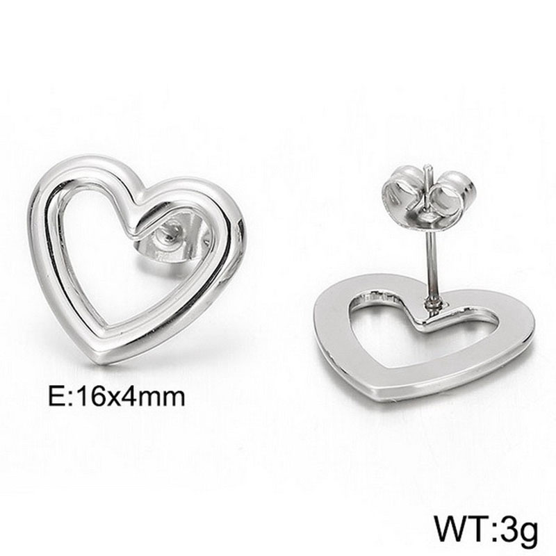 Steel earrings KE84987-KFC