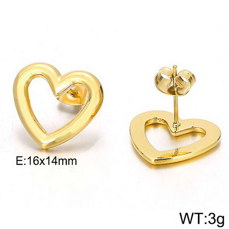 Gold earrings KE84988-KFC
