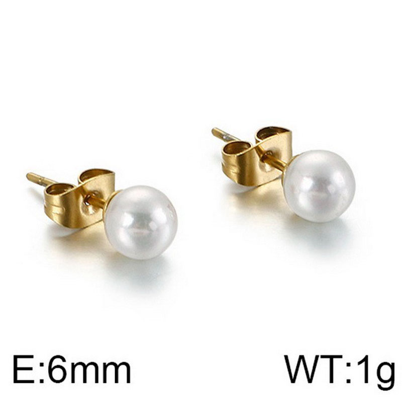 Gold earrings KE41004-Z