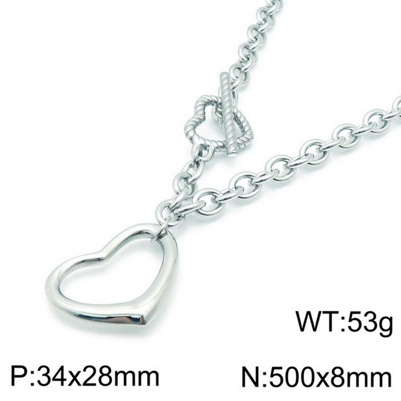Steel necklace KN118374-Z