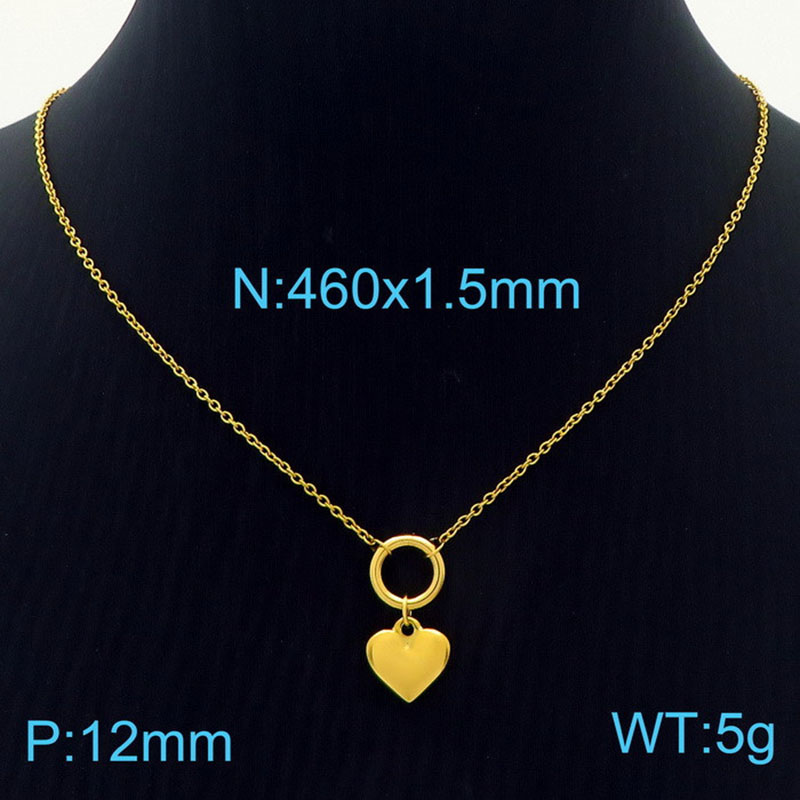 Gold necklace KN235929-GC