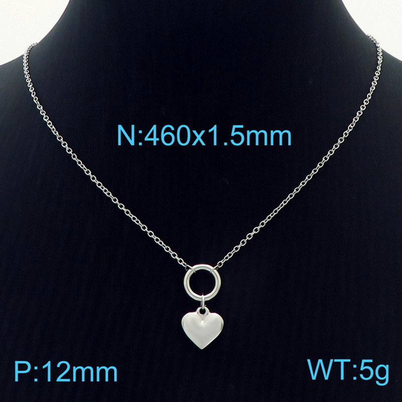 Steel necklace KN235930-GC